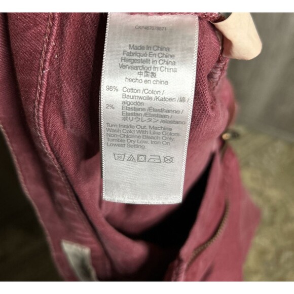 Madewell Jeans Size 27 The Perfect Vintage Wide Leg High Rise Red Color - Picture 6 of 9